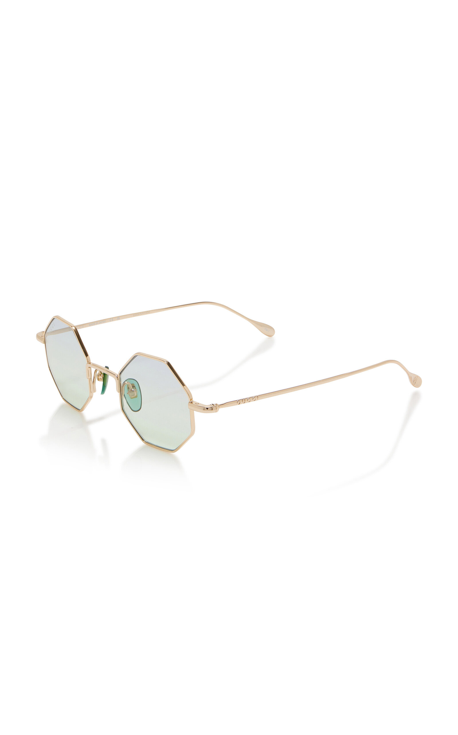 Octagon-Frame Metal Sunglasses blue - 3