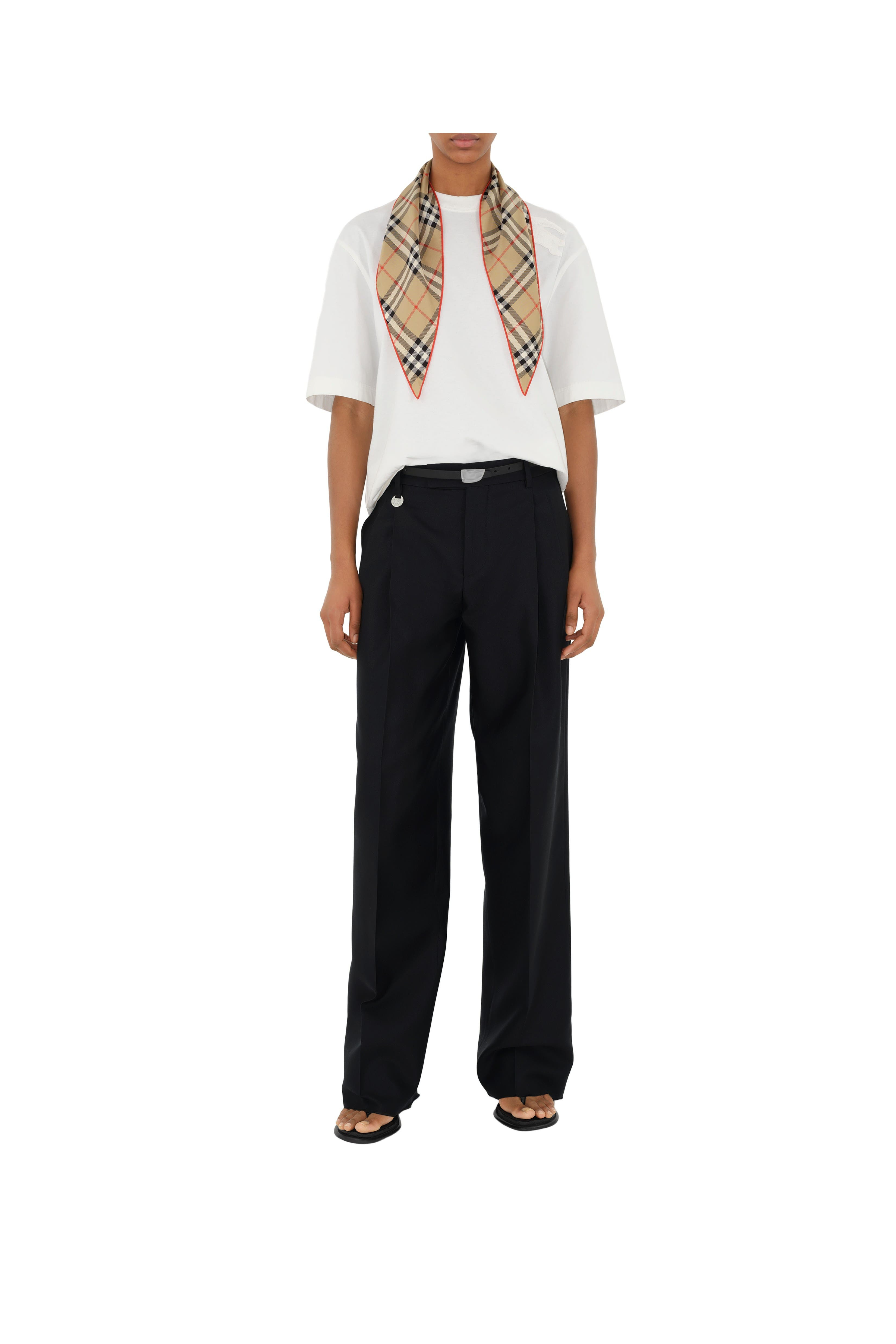 burberry Check Silk Scarf in Sand at Nordstrom - 3