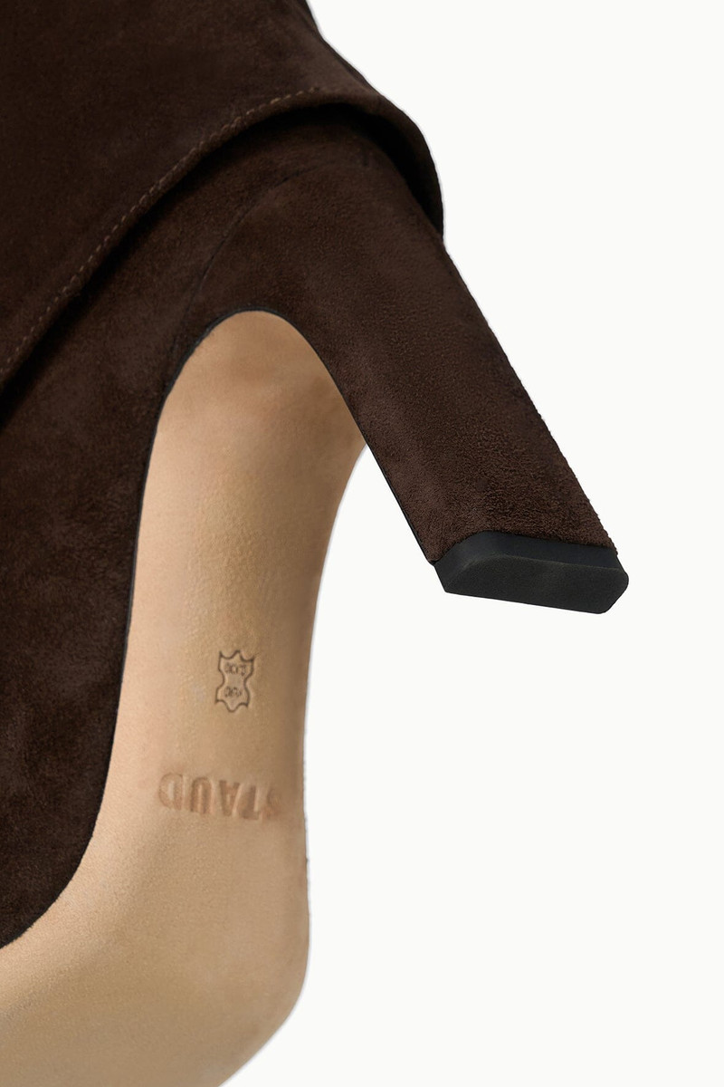 STAUD WALLY FOLDOVER MID-CALF BOOT ESPRESSO SUEDE 8