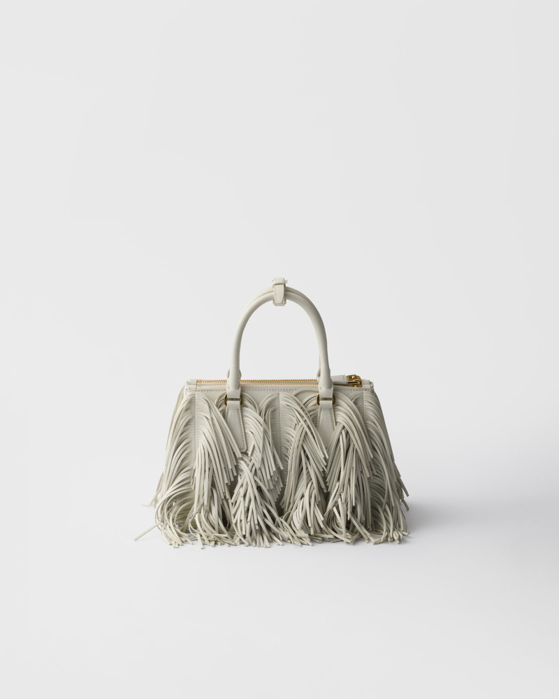 Prada Galleria small leather bag with fringe 4