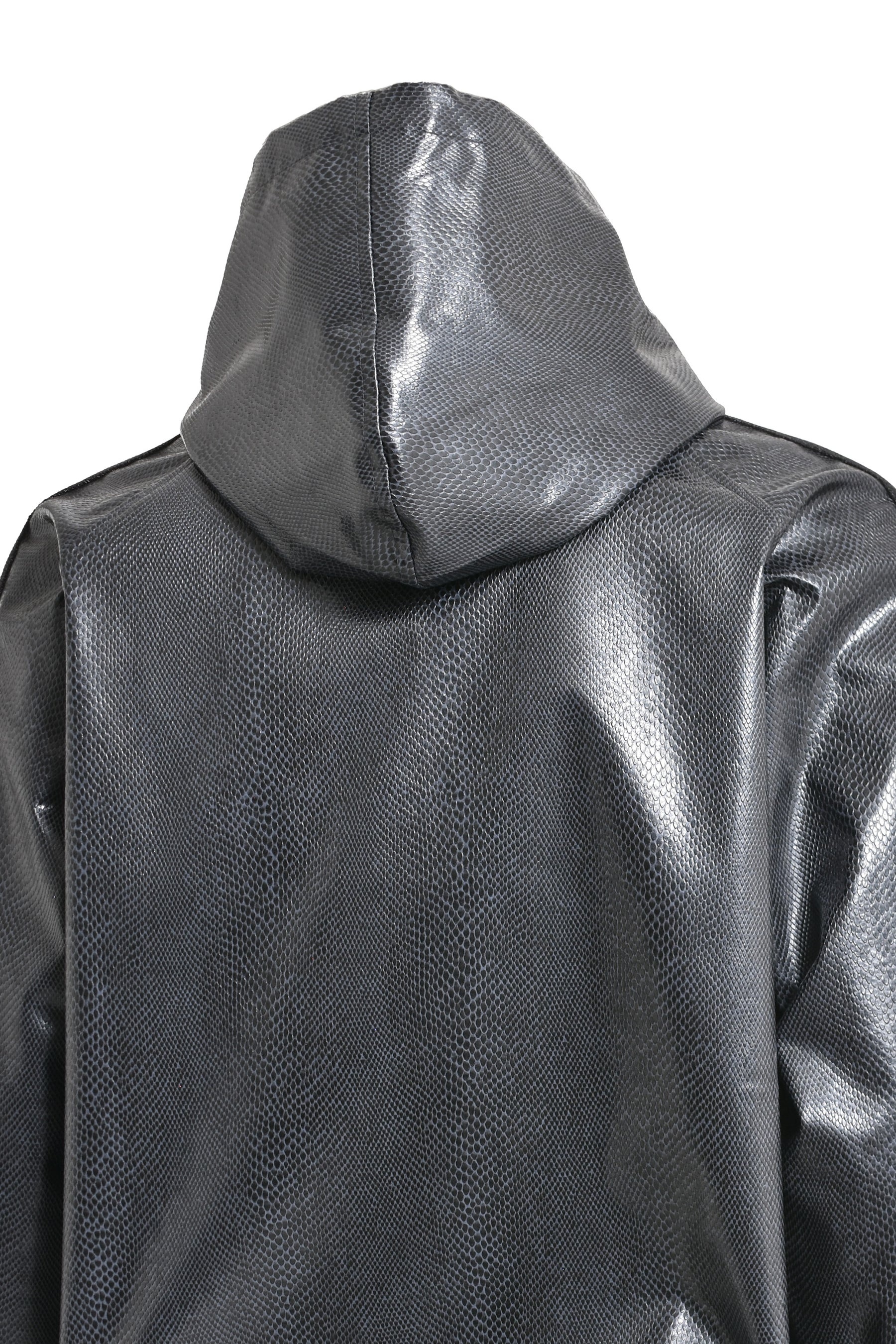 TRACK HOODIE - SYNCETIC LEATHER (EXCLUSIVE) / BLK - 7