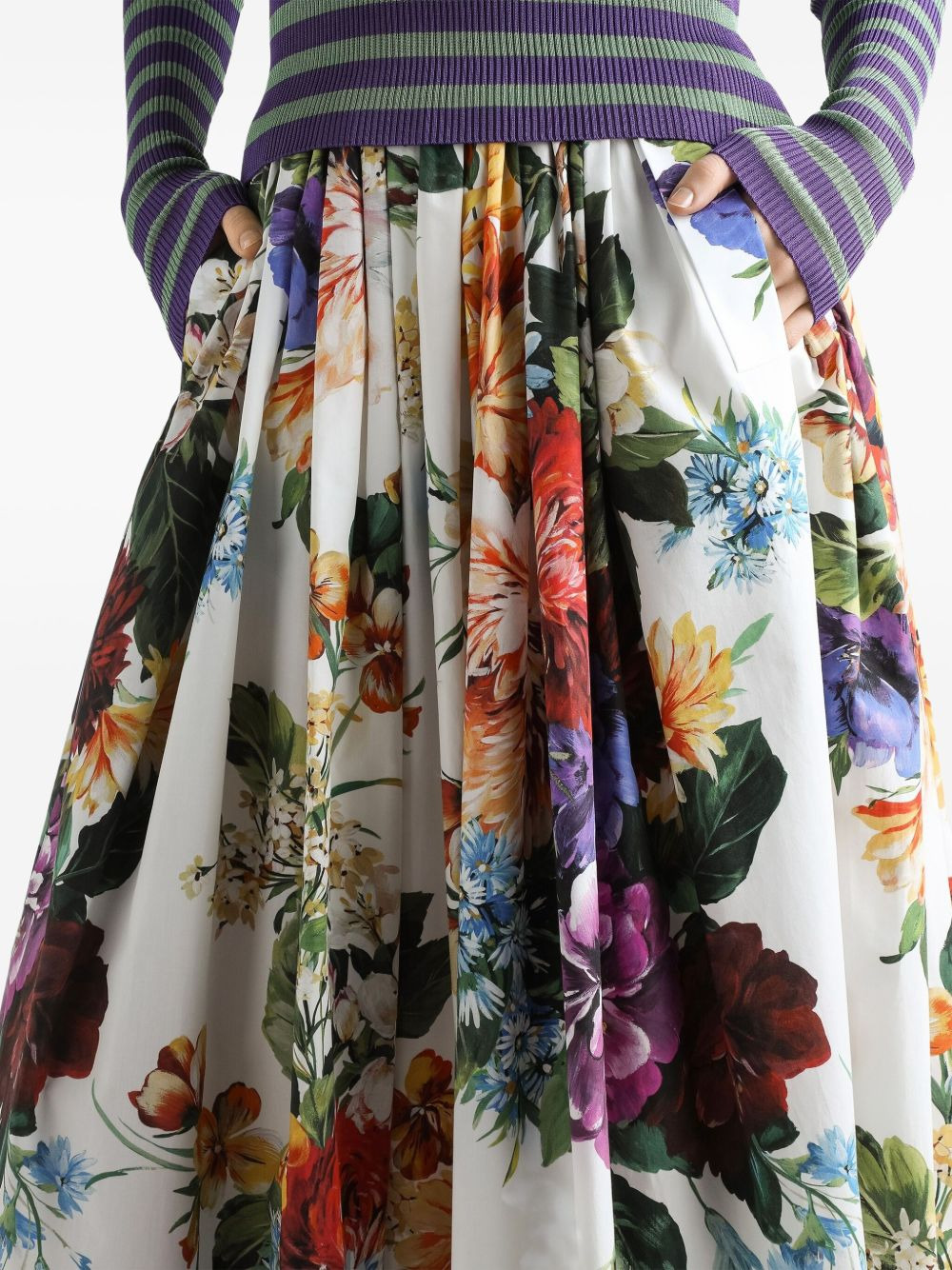 floral-print maxi skirt - 4
