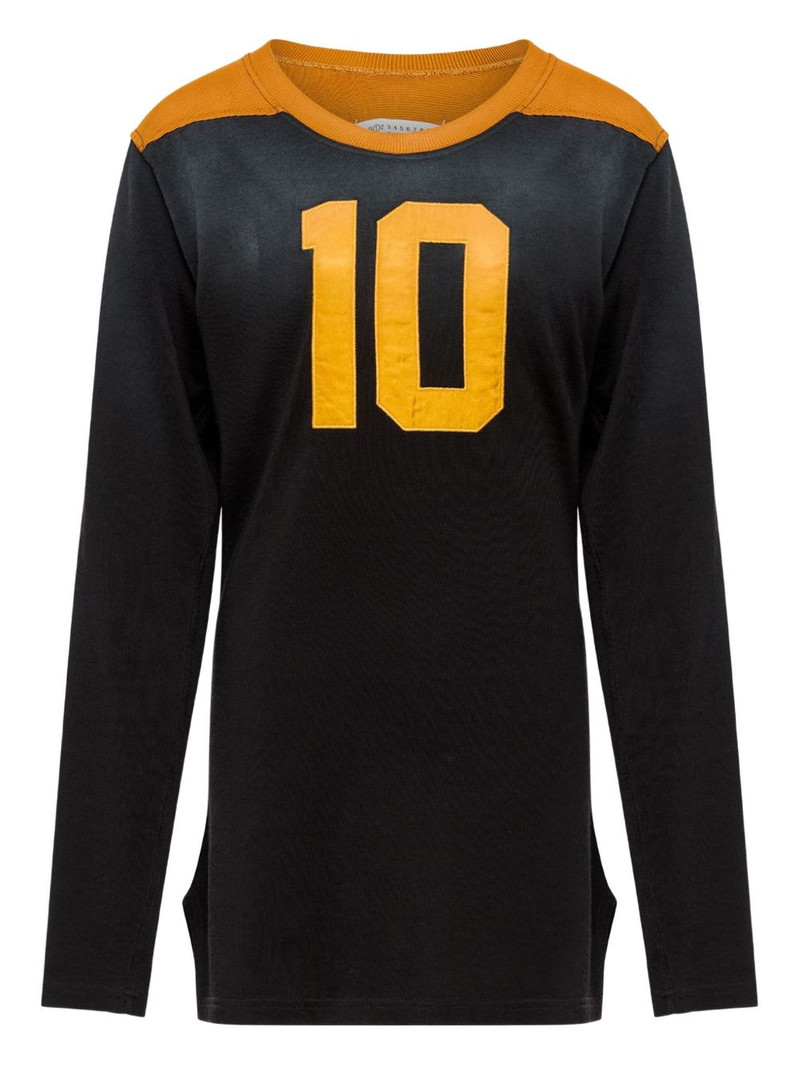 panelled long-sleeve T-shirt 1