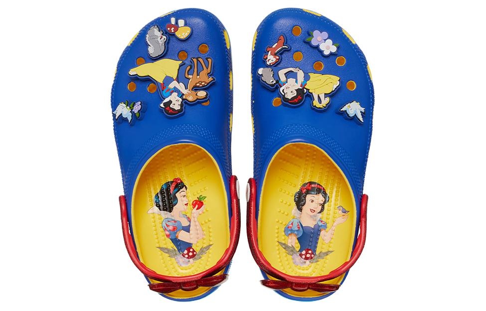 (WMNS) Crocs Snow White Classic Clogs 'Blue Yellow Red' 209483-769 - 4