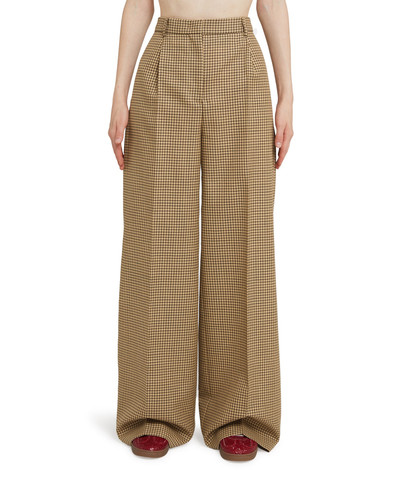 MSGM Wool trousers with  "Microcheck Wool" motif outlook
