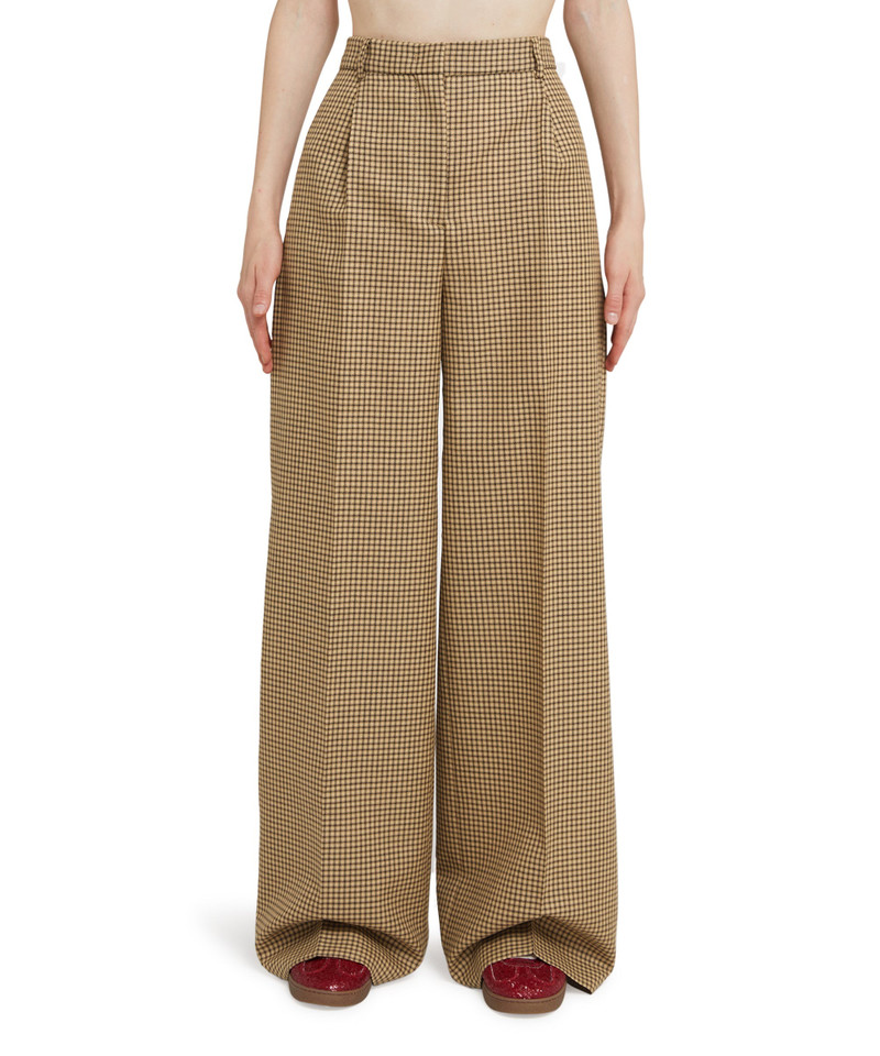 MSGM Wool trousers with  "Microcheck Wool" motif outlook