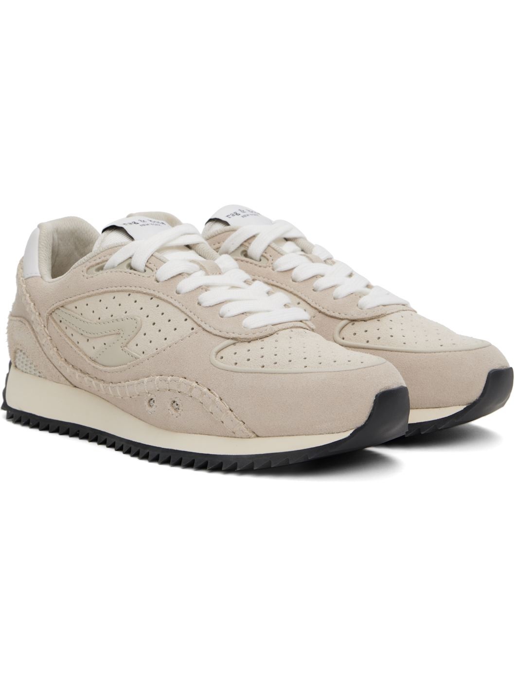 Beige Drift Runner Sneakers - 4