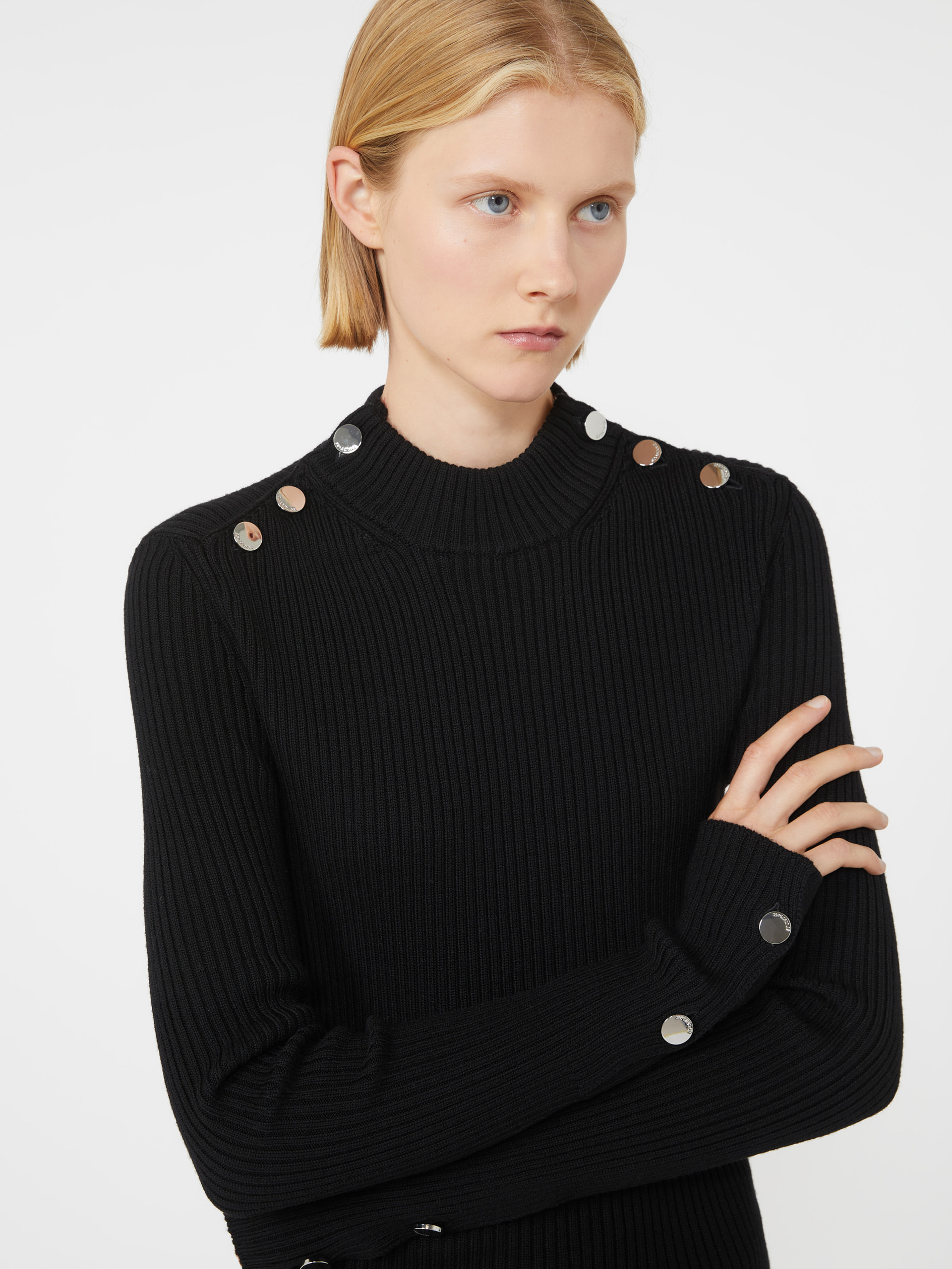 RENANIA Fitted jumper with buttons - 5