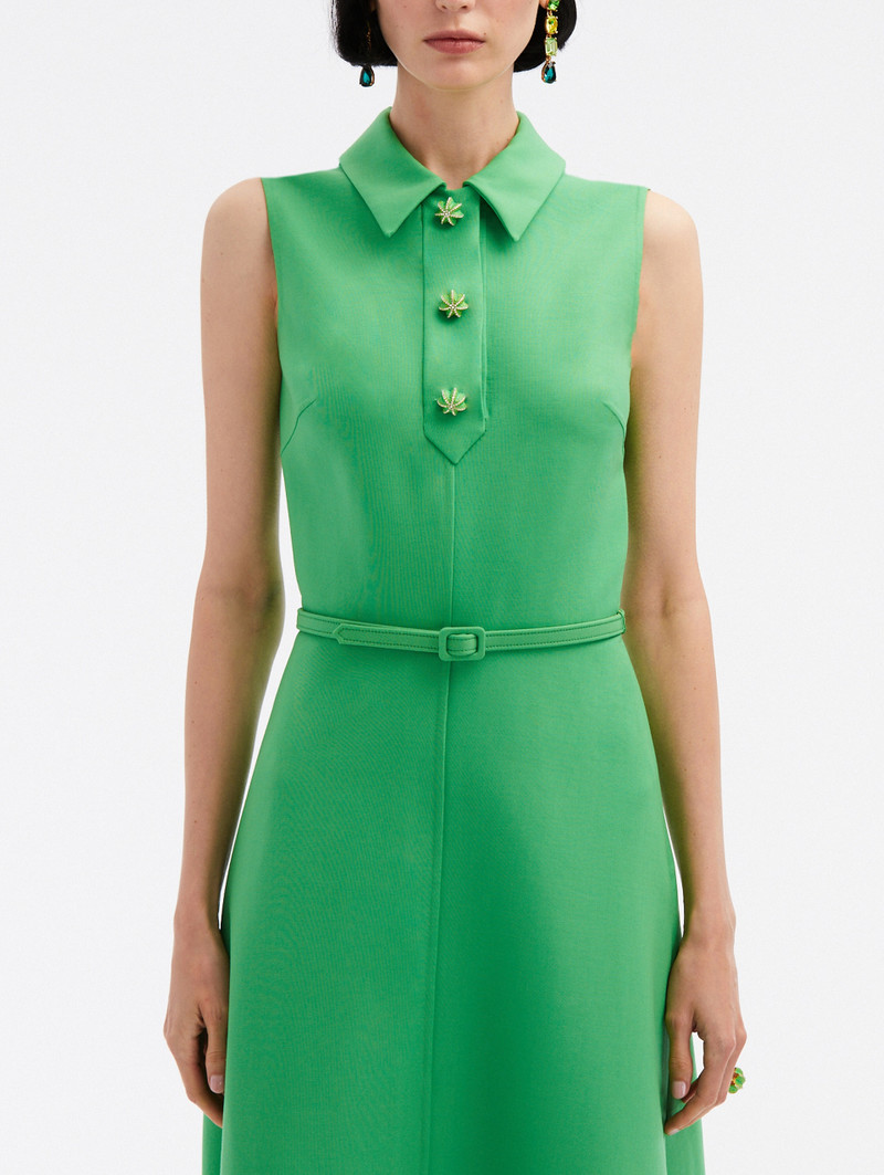 CACTUS BUTTON WOOL DRESS 3