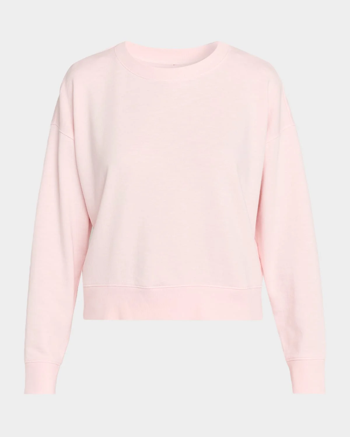 Cropped Organic Cotton Terry Sweatshirt - 1