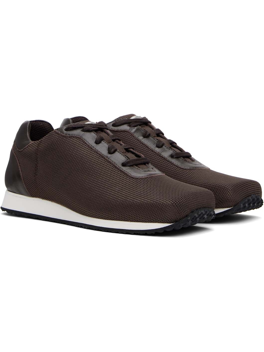 Brown Blunt Runner Sneakers - 4