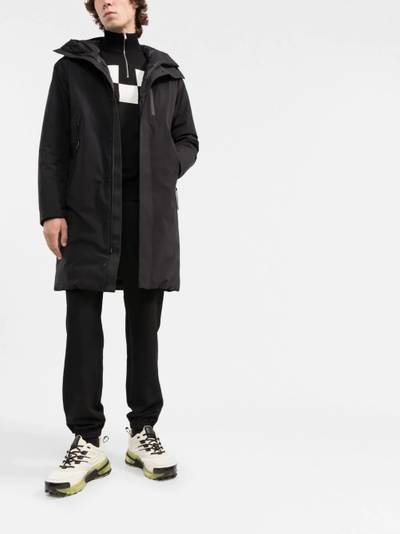 Moncler Merlet hooded long coat outlook