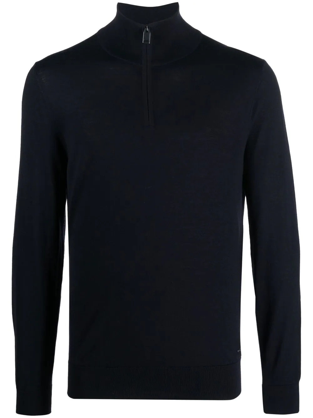 half-zip high-neck sweater - 1