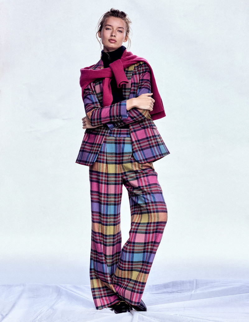 Kensington Tailored Pants-Multi Blanket Check 6
