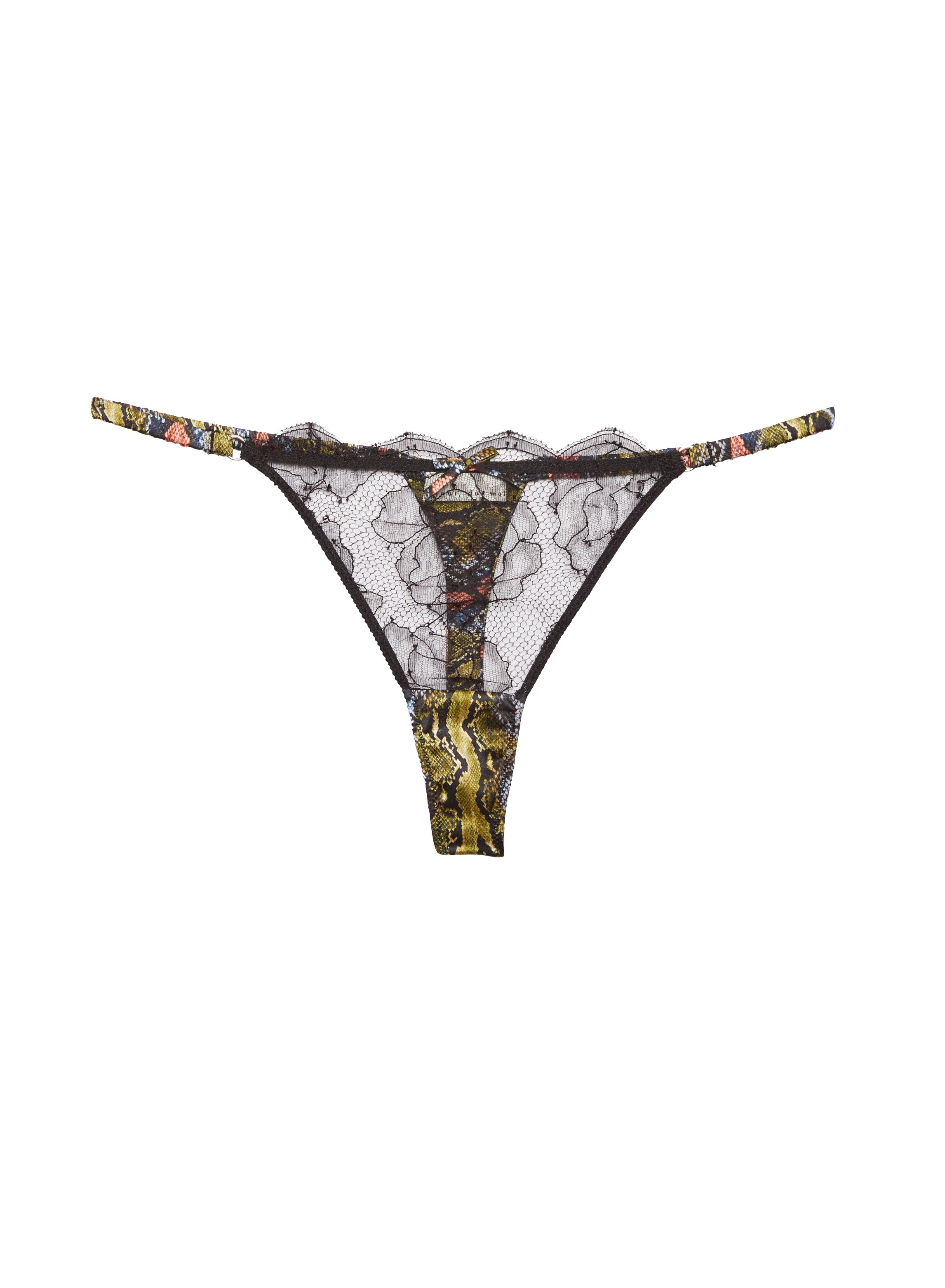 Rose Lace Thong - 2