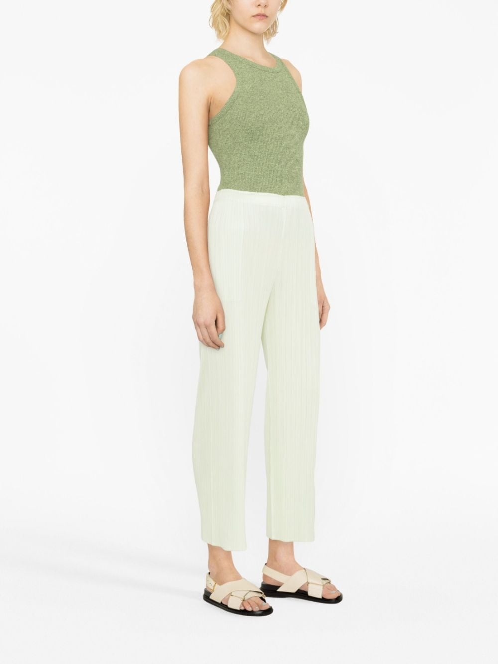 plissé cropped trousers - 3