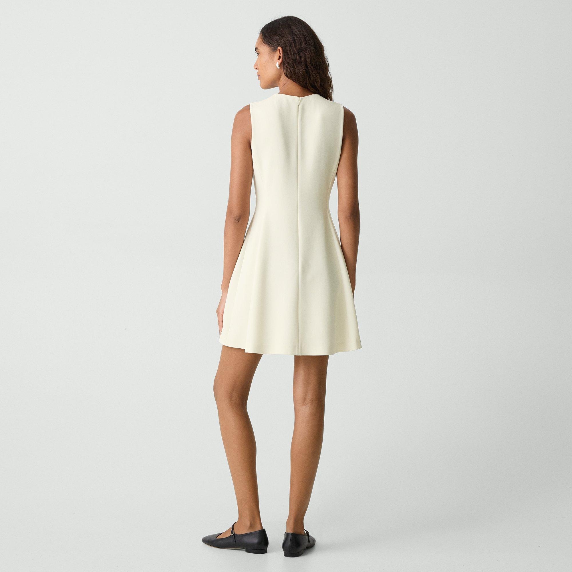 Fit-and-Flare Dress in Admiral Crepe - 4