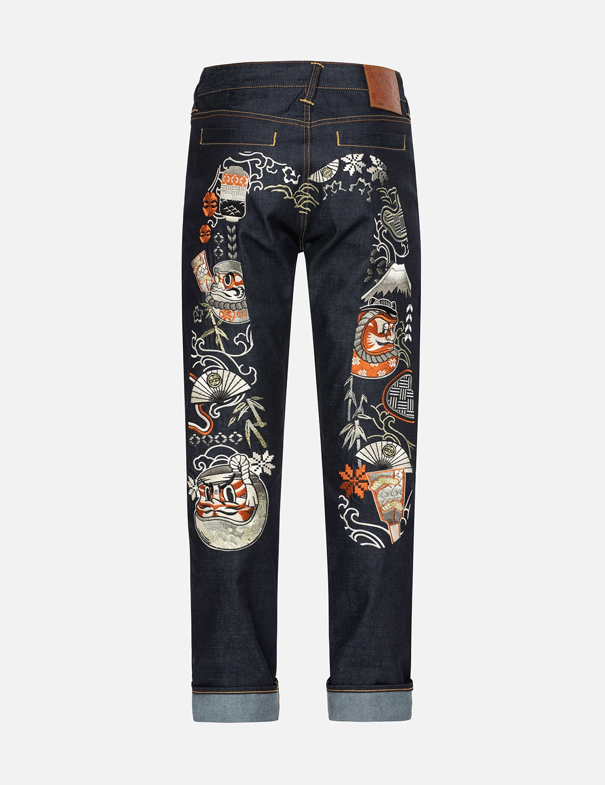 KUMADORI DARUMA DAICOCK EMBROIDERY CARROT FIT DENIM JEANS #2017 - 2