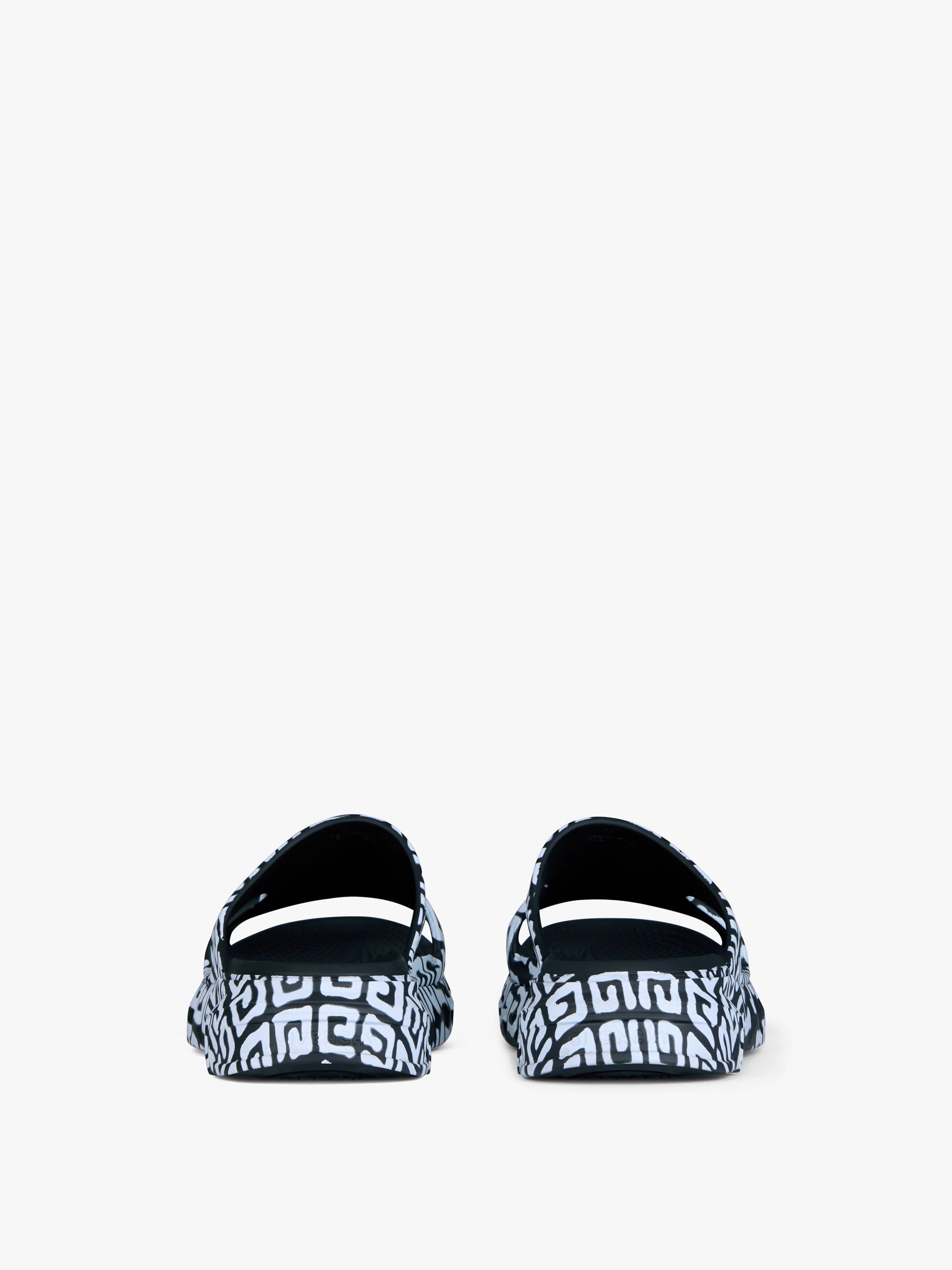 MARSHMALLOW SANDALS IN RUBBER WITH TAG EFFECT 4G PRINT - 7