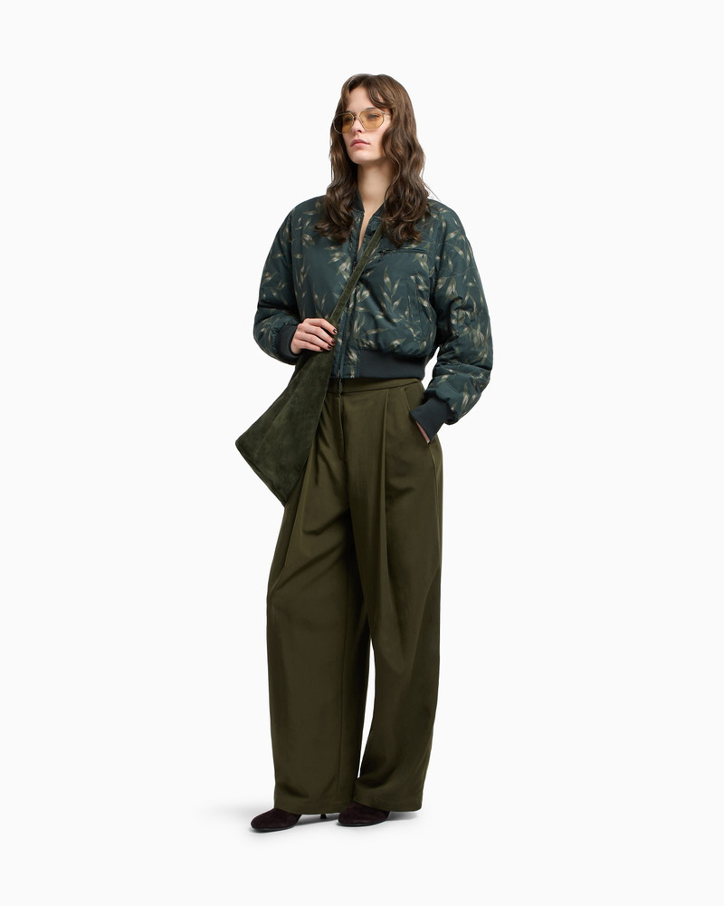 NEW YORK CAPSULE COLLECTION CANVAS TROUSERS WITH DARTS 2