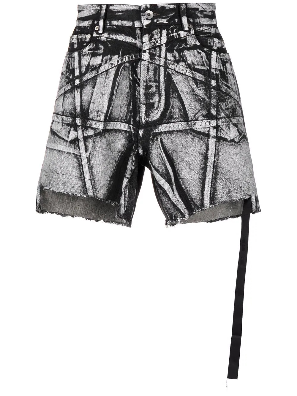 trucker cut-off shorts - 1