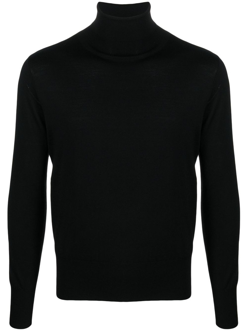 high-neck drop-shoulder jumper 1