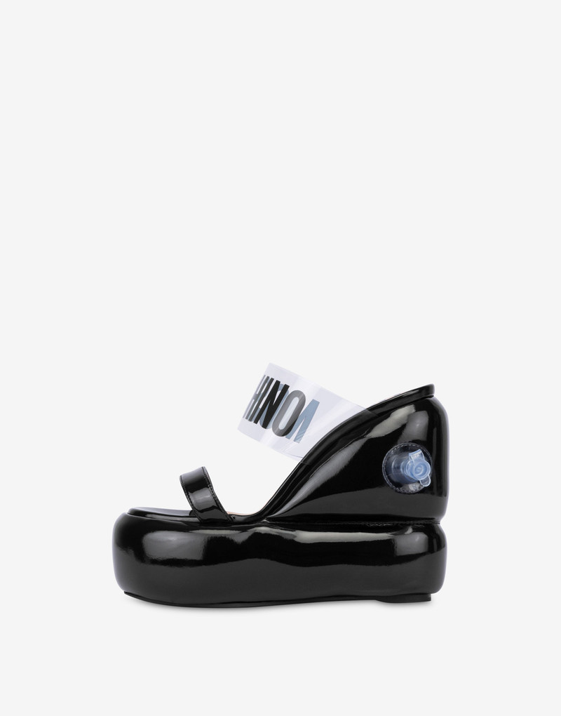 INFLATABLE EFFECT WEDGE SANDALS 2