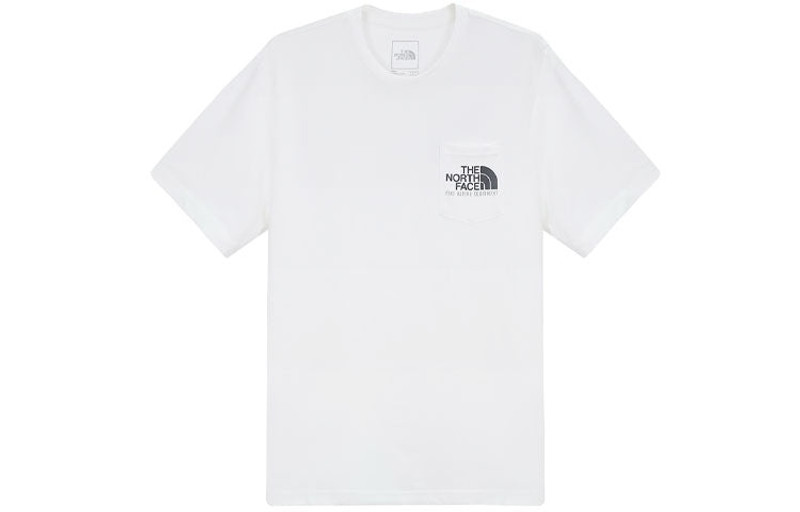 THE NORTH FACE Logo Woodcut Dome T-Shirt 'White' NF0A4U9L-FN4 - 1