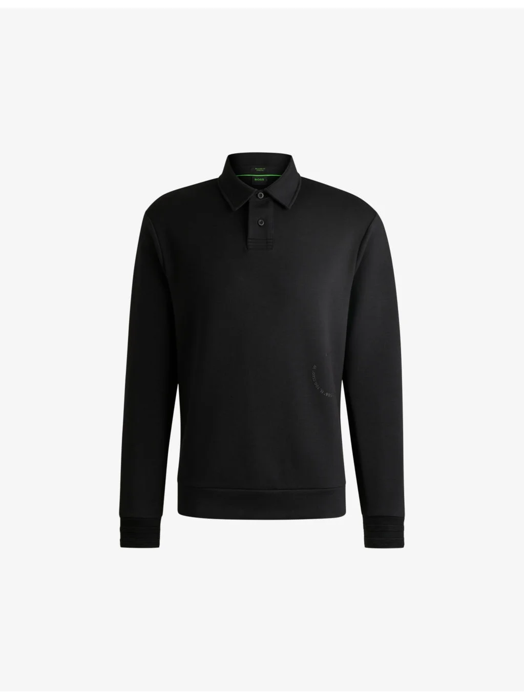 Logo-embossed relaxed-fit stretch cotton-blend polo shirt - 1