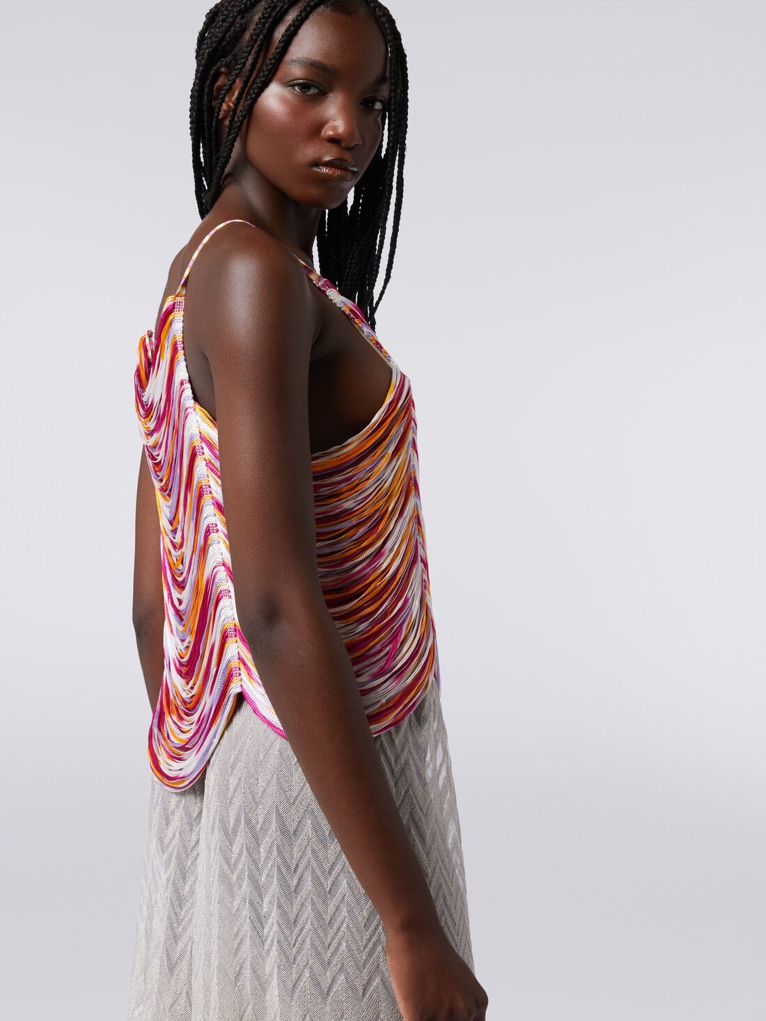 Multi-strand slub viscose top - 5