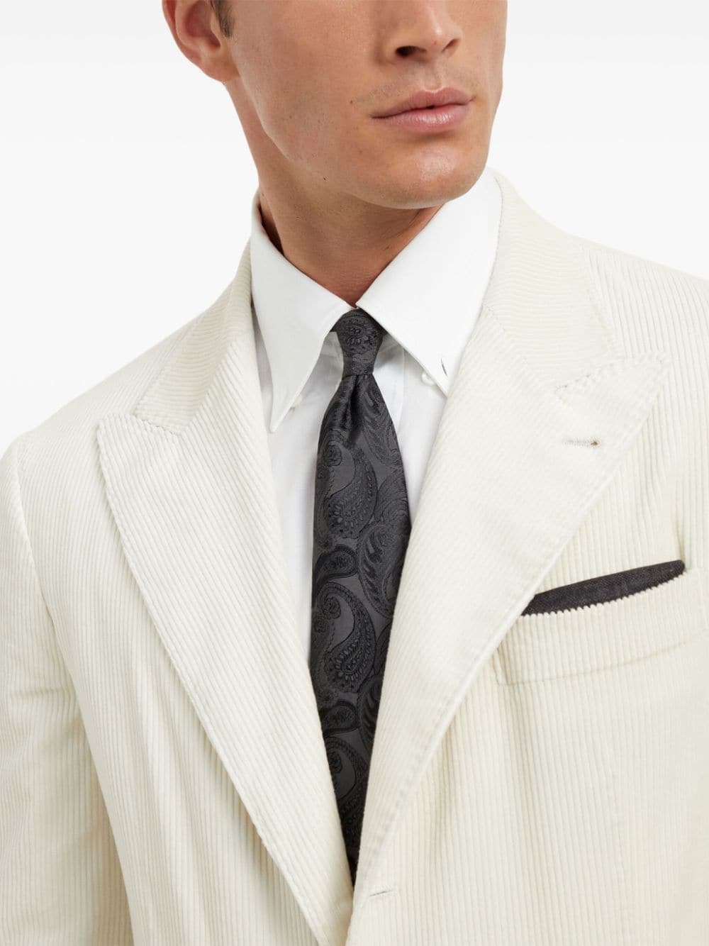 jacquard silk tie - 4