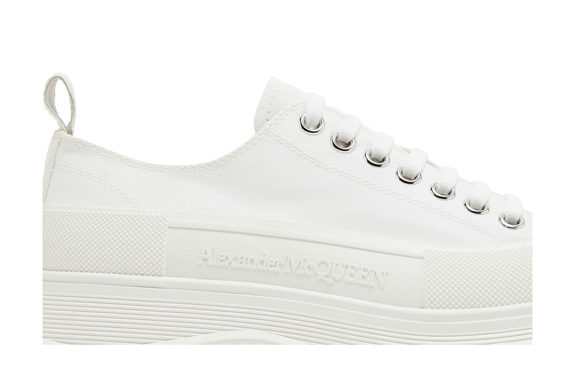 Alexander McQueen Tread Slick Lace Up 'White' - 2