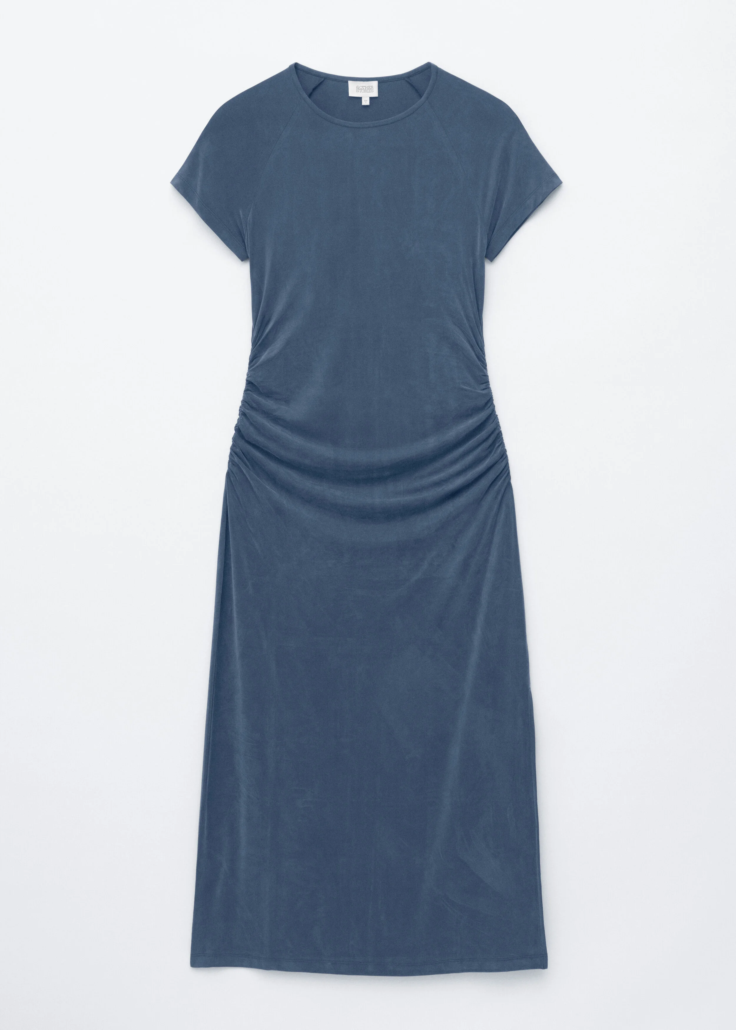 Ruched Raglan Midi Dress - 1