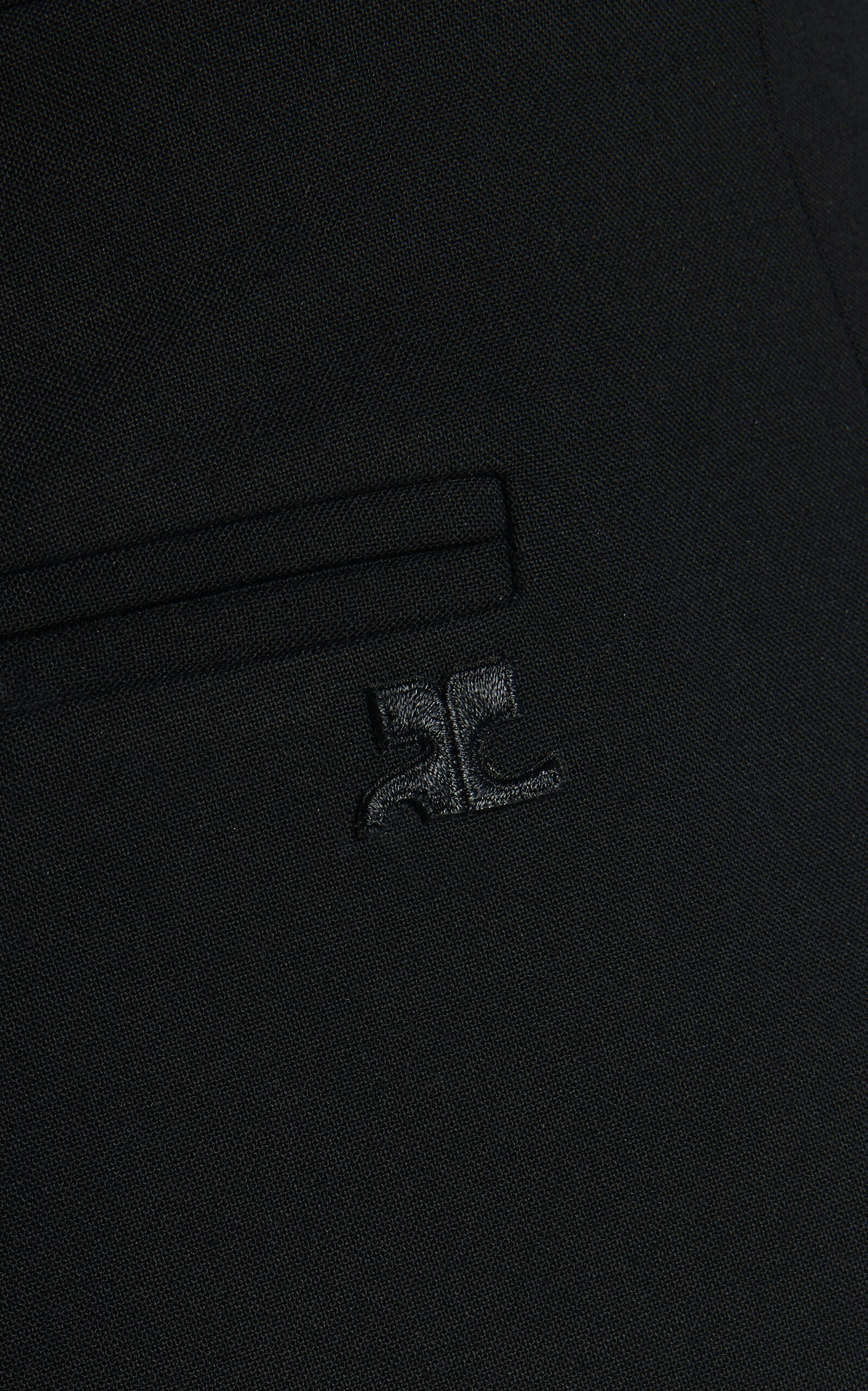 Double Hem Polywool Pants black - 6