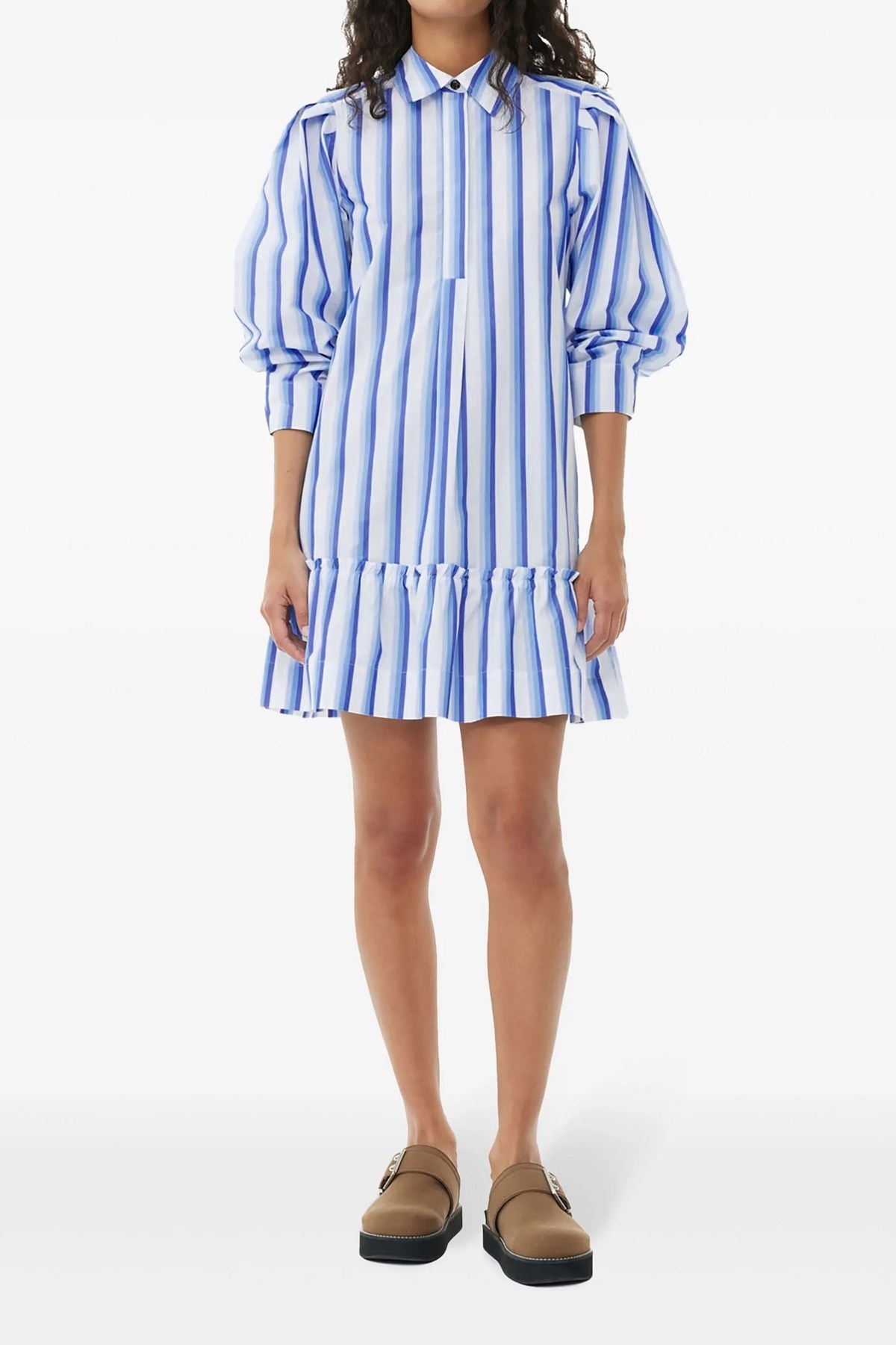 Striped chemisier dress - 2