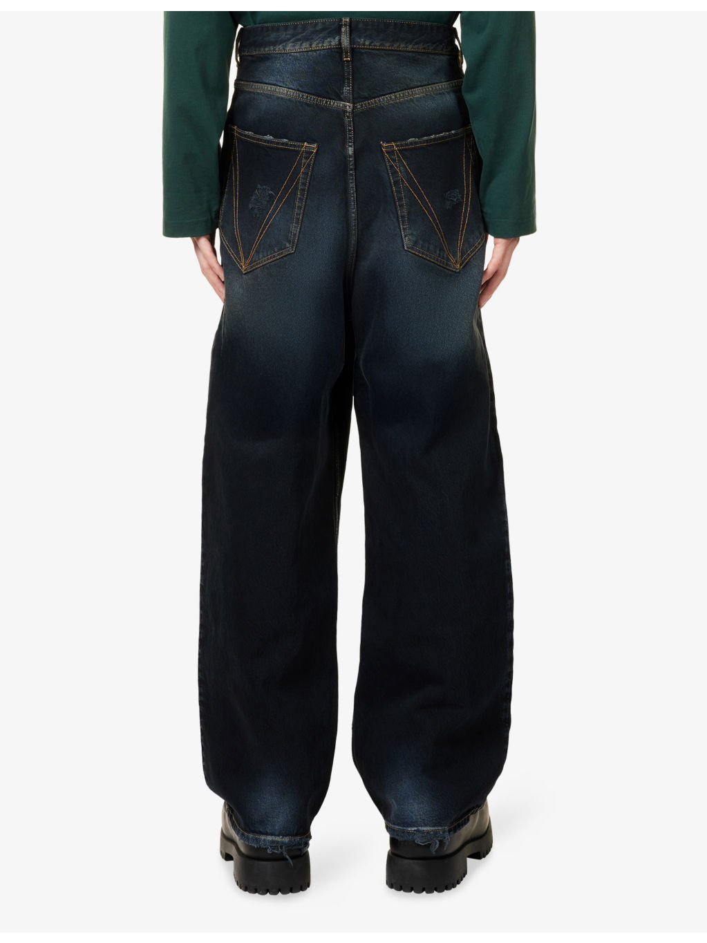 Distressed Baggy-Fit Denim Jeans - 4