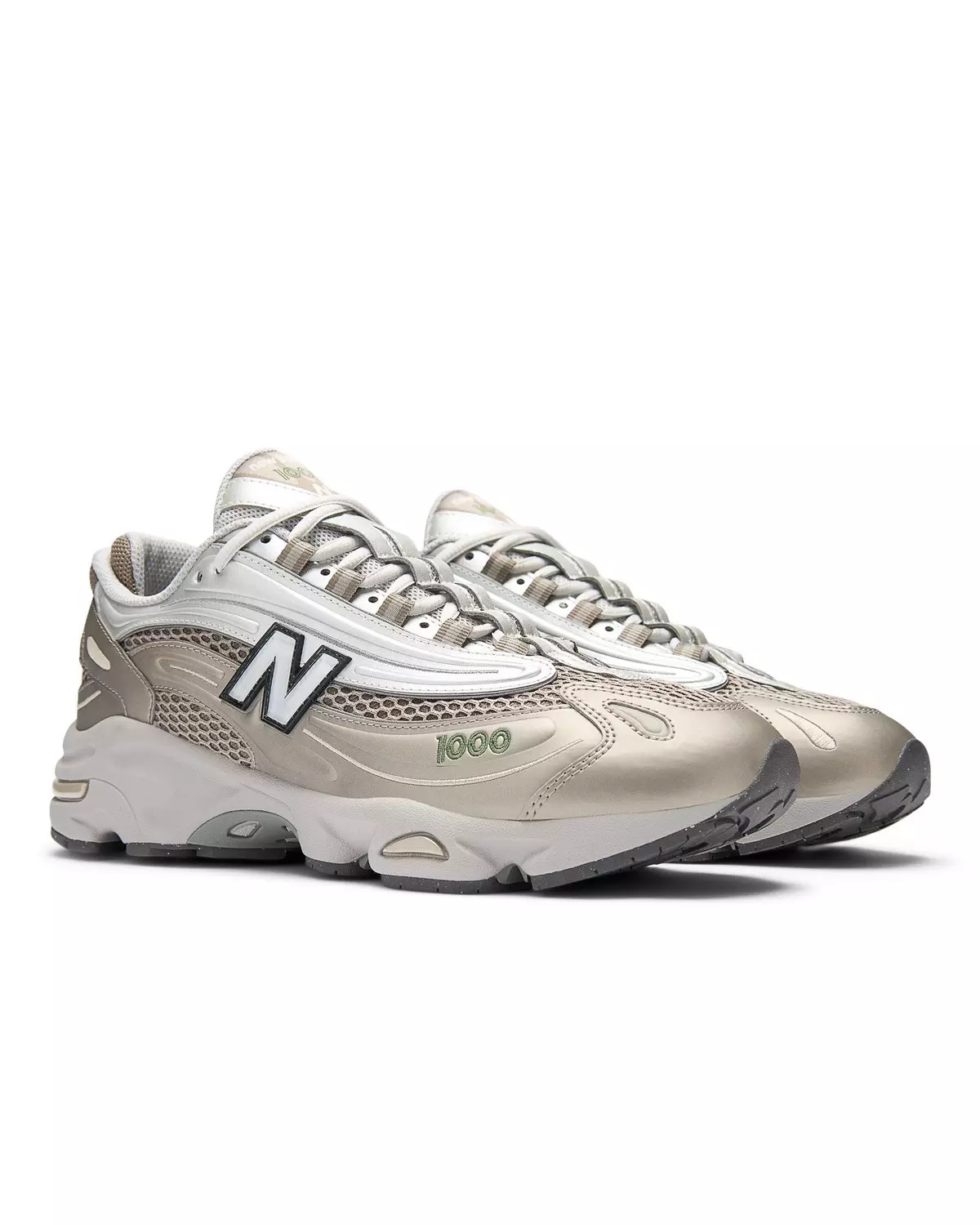 1000 "Stone/Metallic Silver" Unisex Shoe - 5
