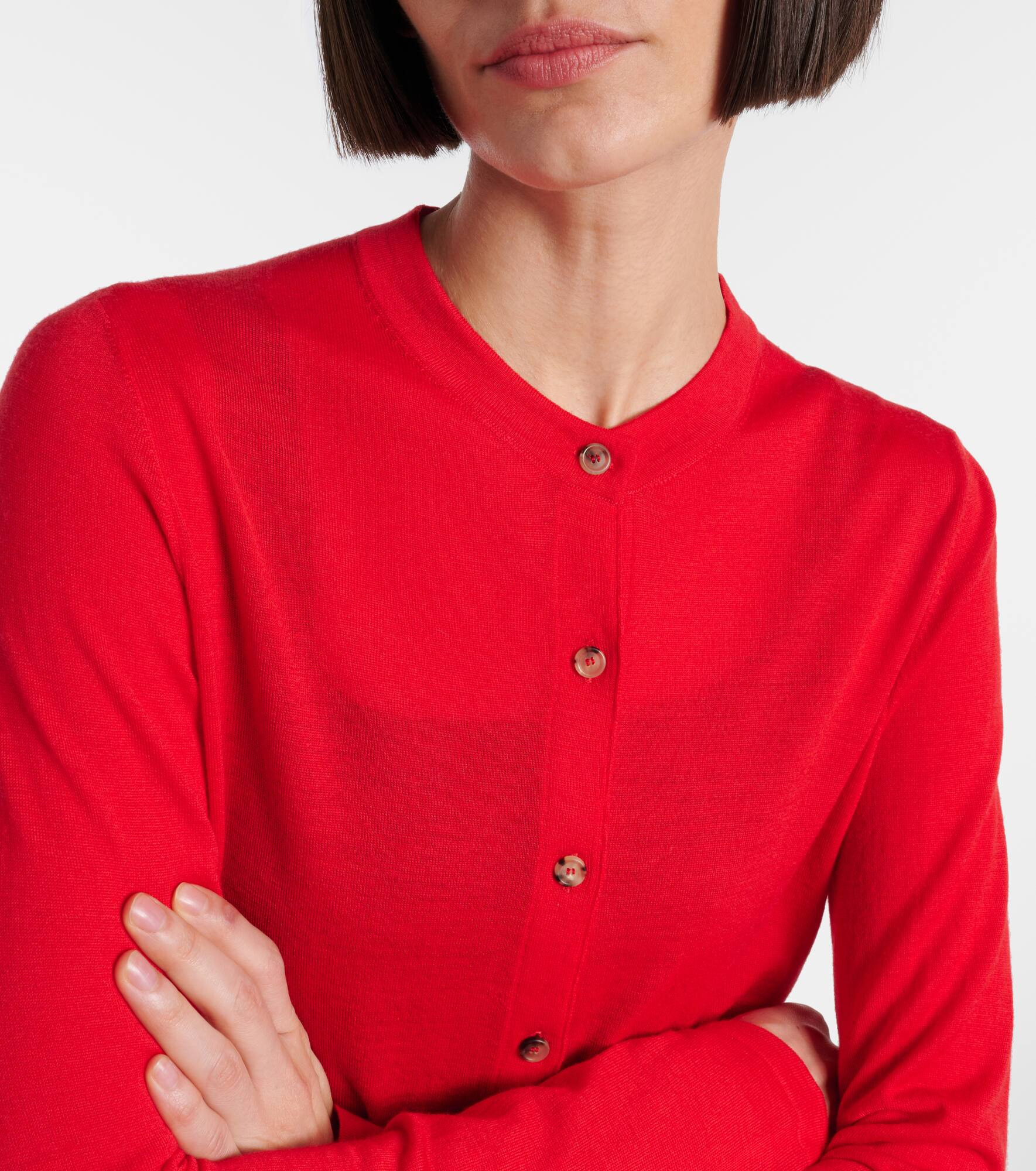 Brieta wool-blend cardigan - 4