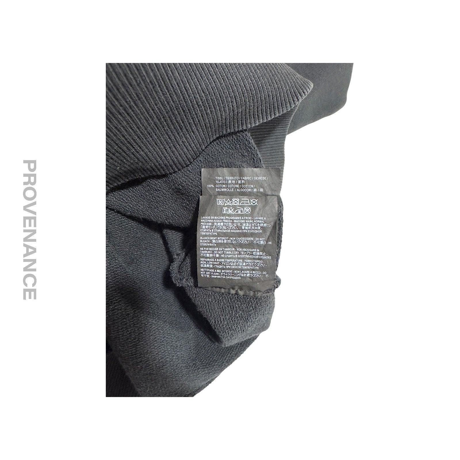 Saint Laurent Paris SLP Logo Hoodie Slow Kissing Black S - 10