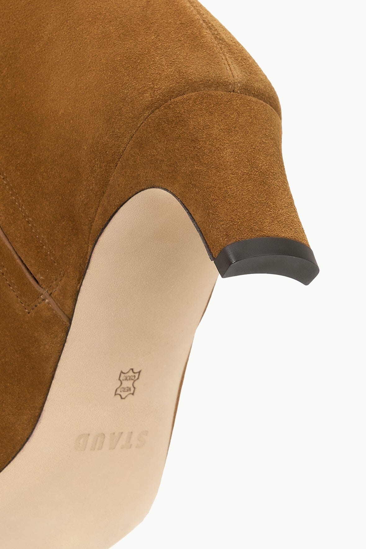 STAUD WIDE SHAFT WALLY BOOT TAN SUEDE - 5