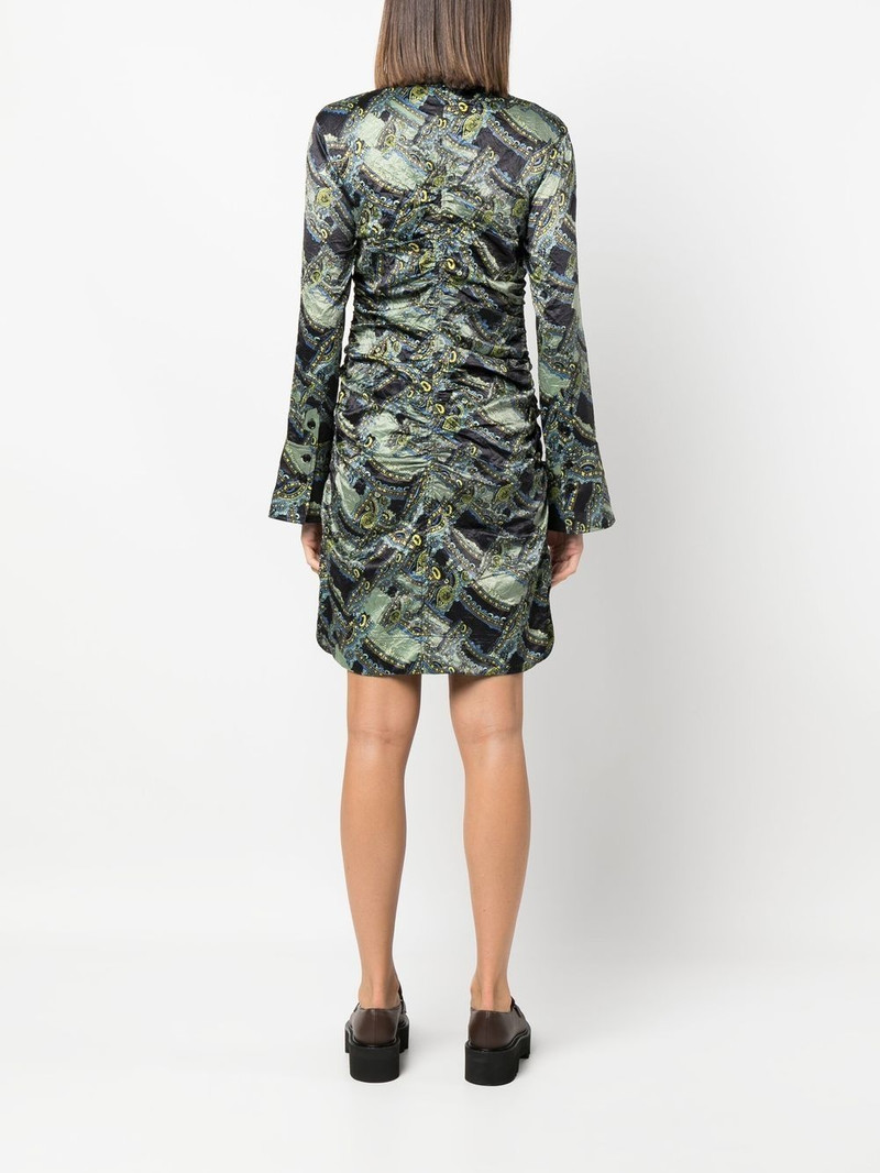 paisley-print button-up dress 4
