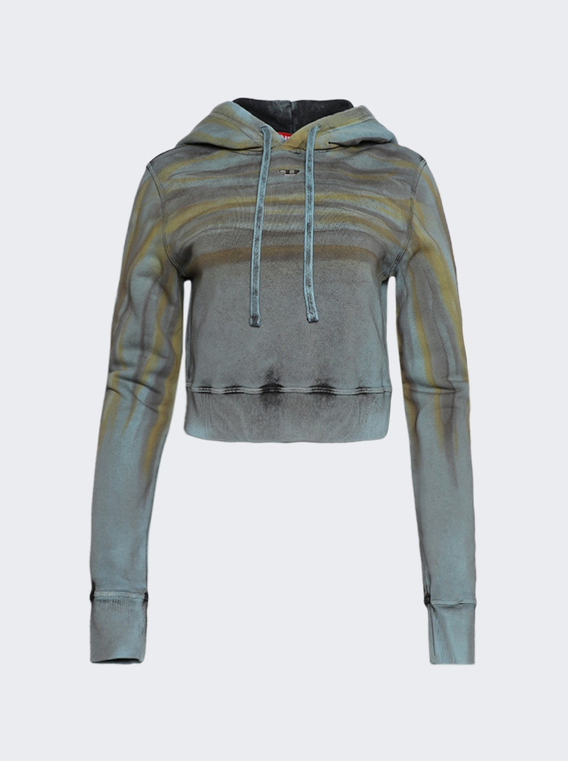Cropped Hoodie Medium Blue 1