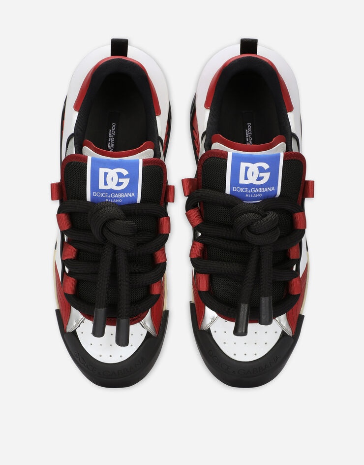 Mixed-material Portofino sneakers - 4