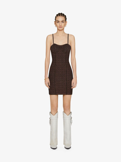 Givenchy STRAPS DRESS IN 4G JACQUARD WITH CORSET DETAIL outlook