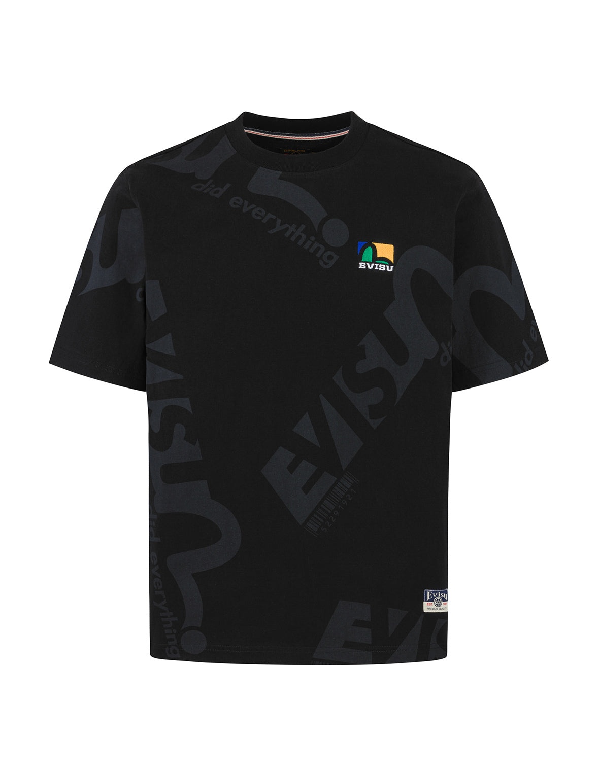 Allover Logo and Seagull Print Regular Fit T-Shirt - 9