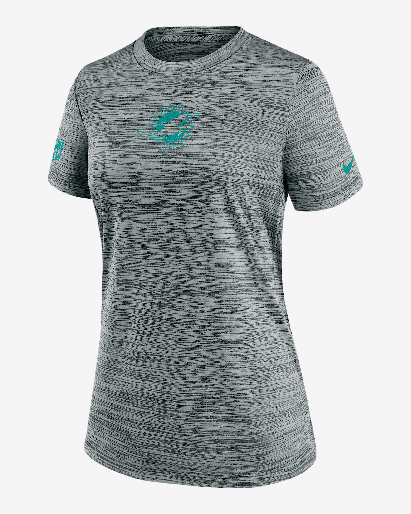 Miami Dolphins Sideline Team Issue Velocity Women's Nike Dri-FIT NFL T-Shirt - 1