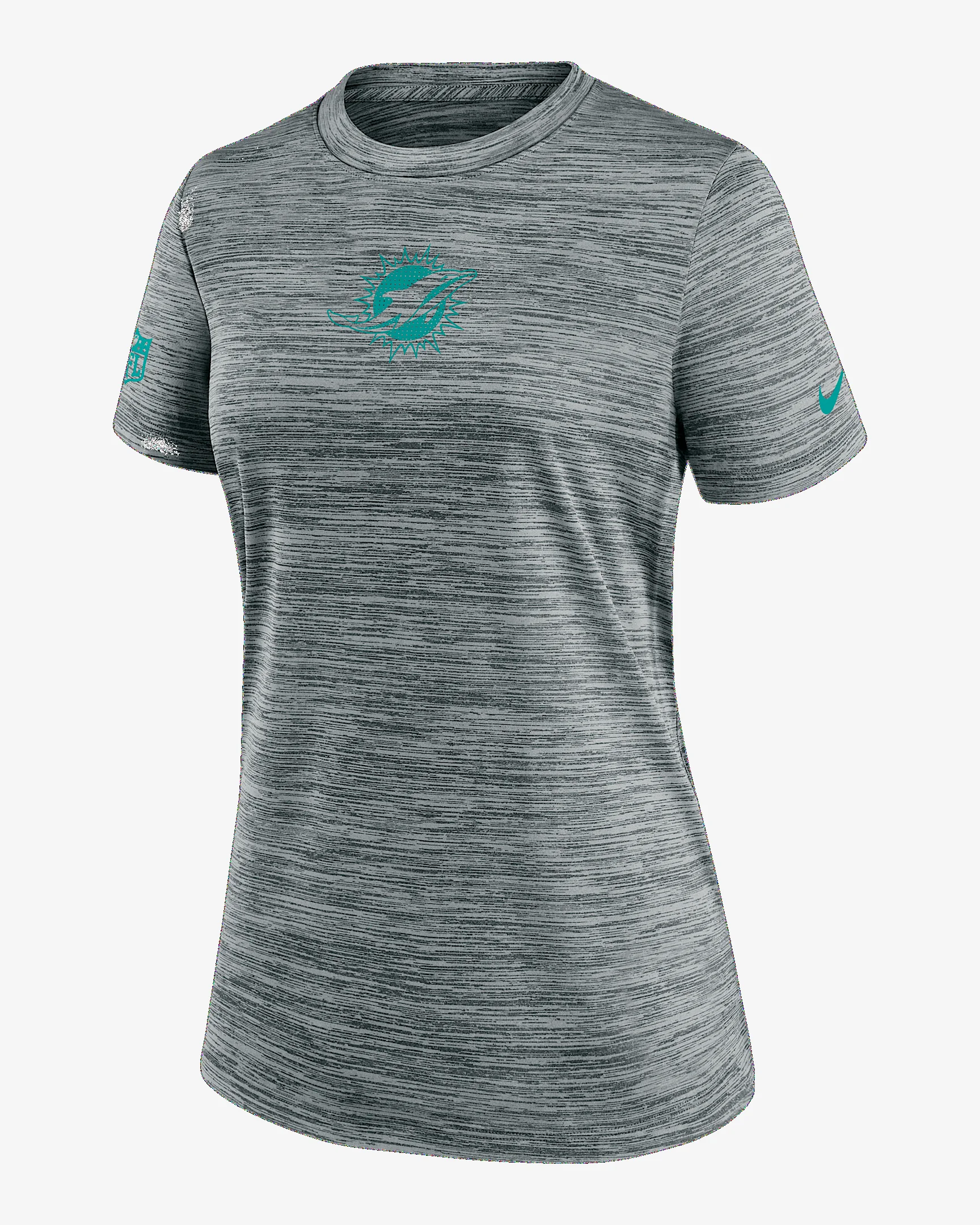 Miami Dolphins Sideline Team Issue Velocity Women's Nike Dri-FIT NFL T-Shirt - 1