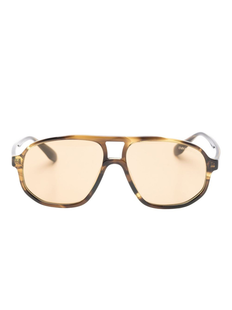 geometric frame sunglasses 1