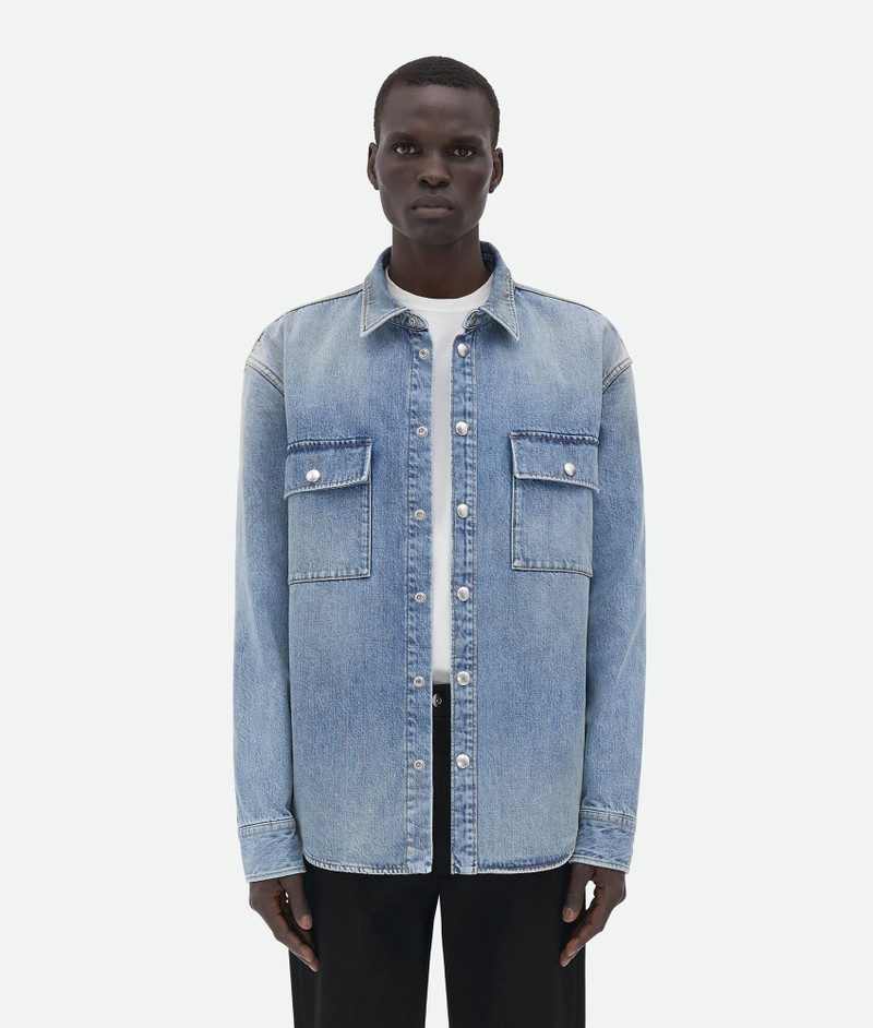Vintage Medium Indigo Denim Shirt 1
