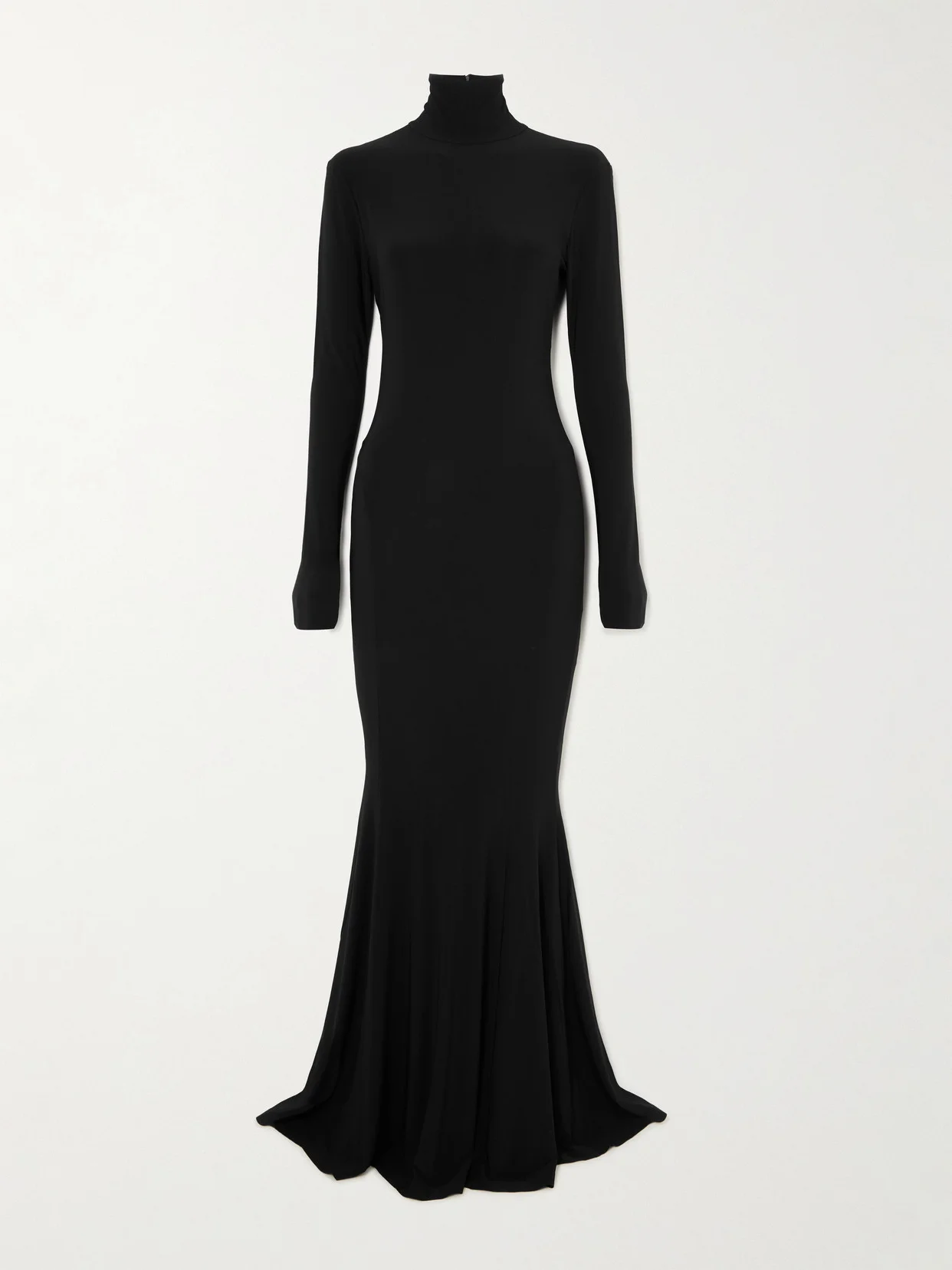 Stretch-jersey Turtleneck Gown - 1